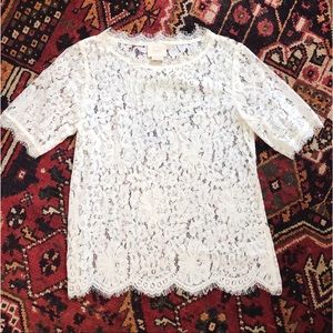 Anthropologie Delicate Lace Blouse